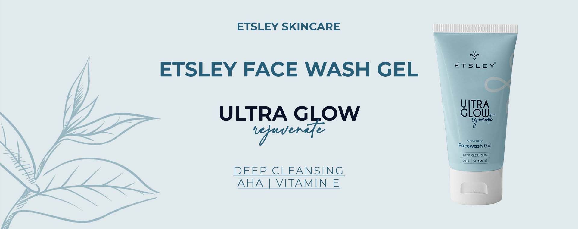 Etsley Face Wash Gel Ultra Glow Banners 1